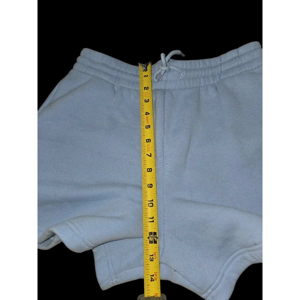 Womens White Fox Large Blue Drawstring Shorts‎ Pockets Clean